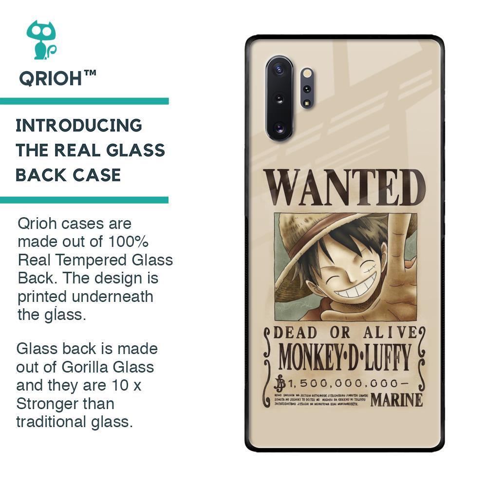 Luffy Wanted Glass Case for Samsung Galaxy Note 10 Plus