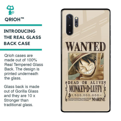 Luffy Wanted Glass Case for Samsung Galaxy Note 10 Plus