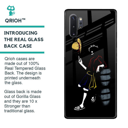 Luffy Line Art Glass Case for Samsung Galaxy Note 10 Plus