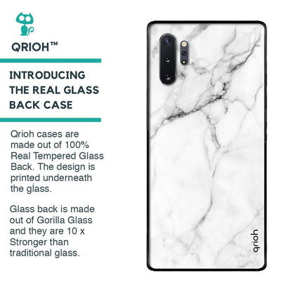 Modern White Marble Glass case for Samsung Galaxy Note 10 Plus