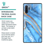 Vibrant Blue Marble Glass Case for Samsung Galaxy Note 10 Plus