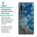 Blue Cool Marble Glass Case for Samsung Galaxy Note 10 Plus