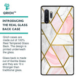 Geometrical Marble Glass Case for Samsung Galaxy Note 10 Plus