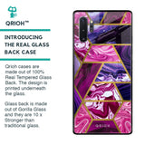 Electroplated Geometric Marble Glass Case for Samsung Galaxy Note 10 Plus
