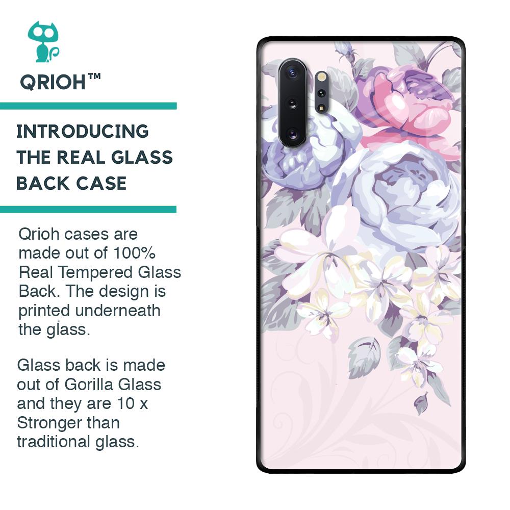 Elegant Floral Glass case for Samsung Galaxy Note 10 Plus