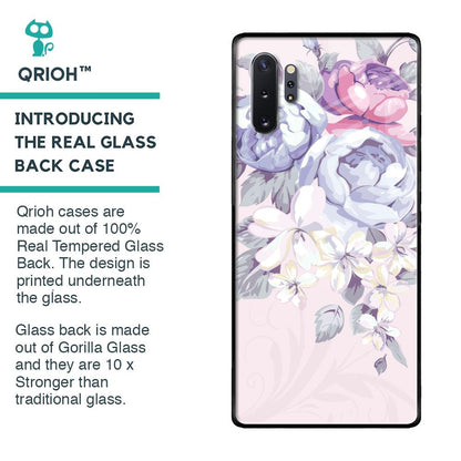 Elegant Floral Glass case for Samsung Galaxy Note 10 Plus