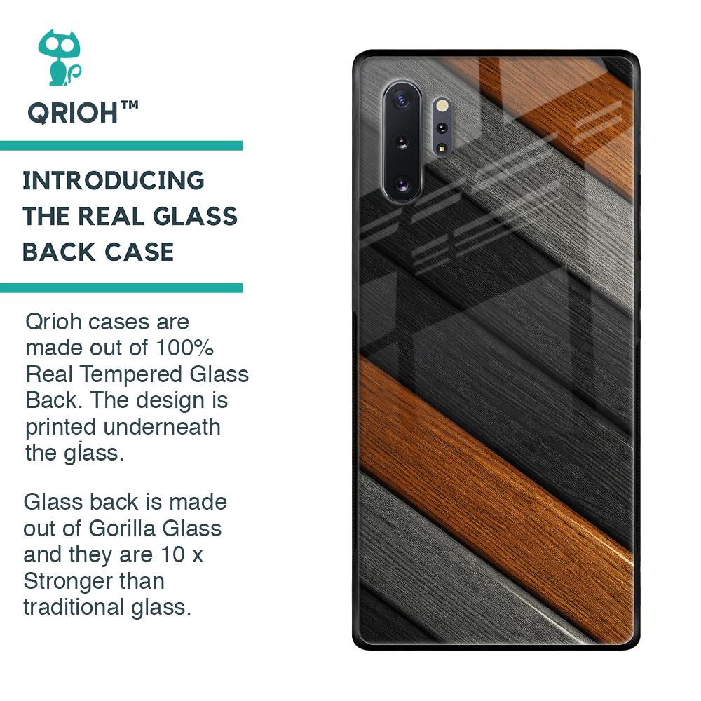 Tri Color Wood Glass Case for Samsung Galaxy Note 10 Plus