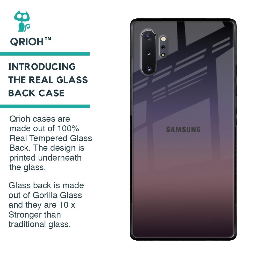 Grey Ombre Glass Case for Samsung Galaxy Note 10 Plus