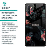 Tropical Art Flower Glass Case for Samsung Galaxy Note 10 Plus