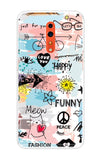 Happy Doodle Oppo Reno Z Back Cover