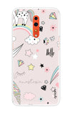 Unicorn Doodle Oppo Reno Z Back Cover