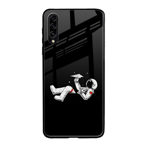 Space Traveller Samsung Galaxy A30s Glass Back Cover Online