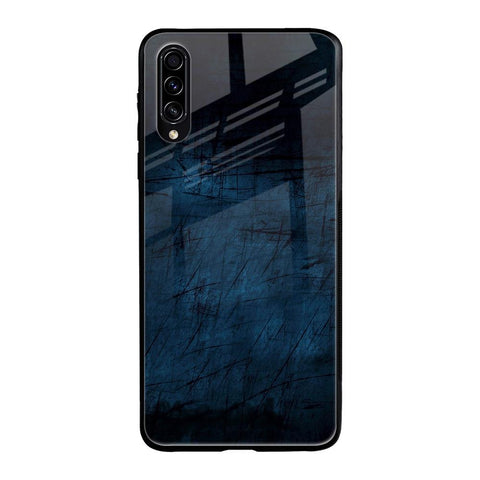 Dark Blue Grunge Samsung Galaxy A30s Glass Back Cover Online