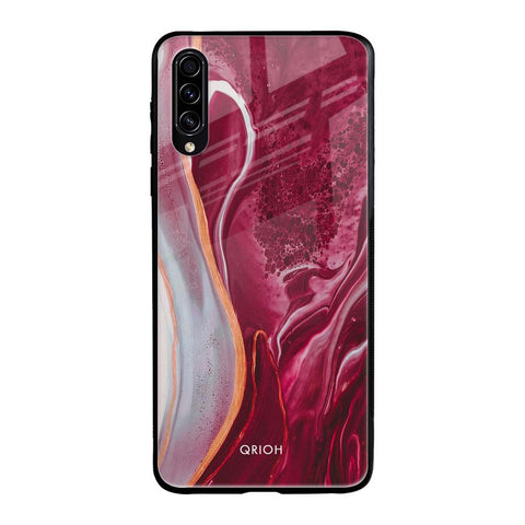 Crimson Ruby Samsung Galaxy A30s Glass Back Cover Online