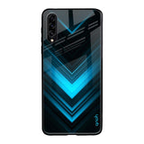 Vertical Blue Arrow Samsung Galaxy A30s Glass Back Cover Online