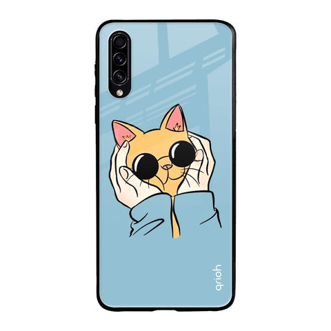 Adorable Cute Kitty Samsung Galaxy A30s Glass Back Cover Online