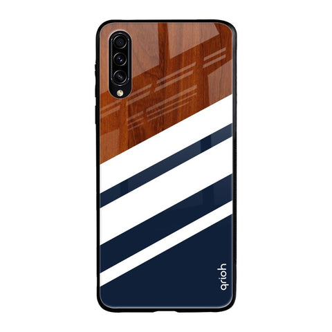 Bold Stripes Samsung Galaxy A30s Glass Back Cover Online