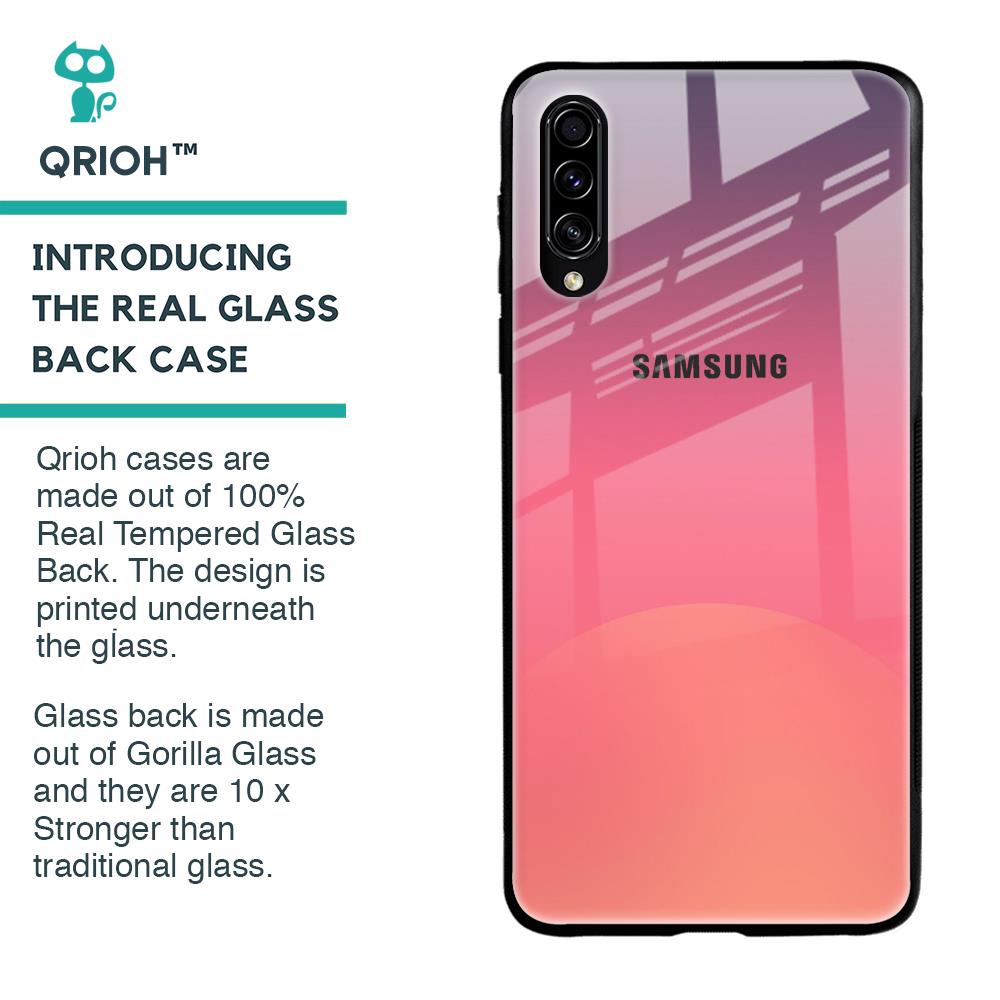 Sunset Orange Glass Case for Samsung Galaxy A30s