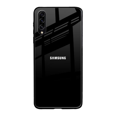 Jet Black Samsung Galaxy A30s Glass Back Cover Online