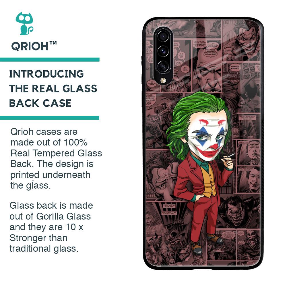 Joker Cartoon Glass Case for Samsung Galaxy A30s