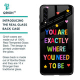Magical Words Glass Case for Samsung Galaxy A30s