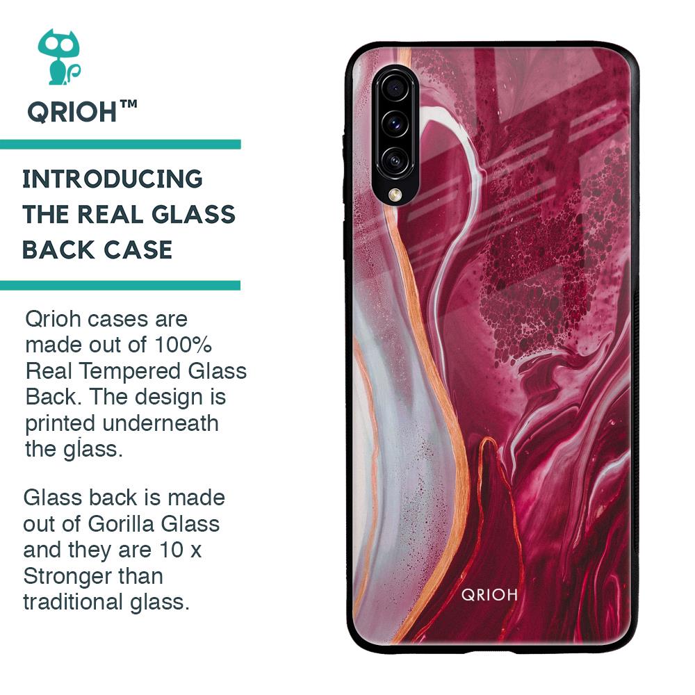 Crimson Ruby Glass Case for Samsung Galaxy A30s