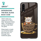 Tea With Kitty Glass Case For Samsung Galaxy A30s