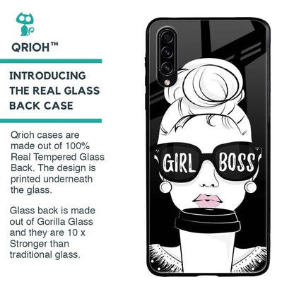 Girl Boss Glass Case For Samsung Galaxy A30s