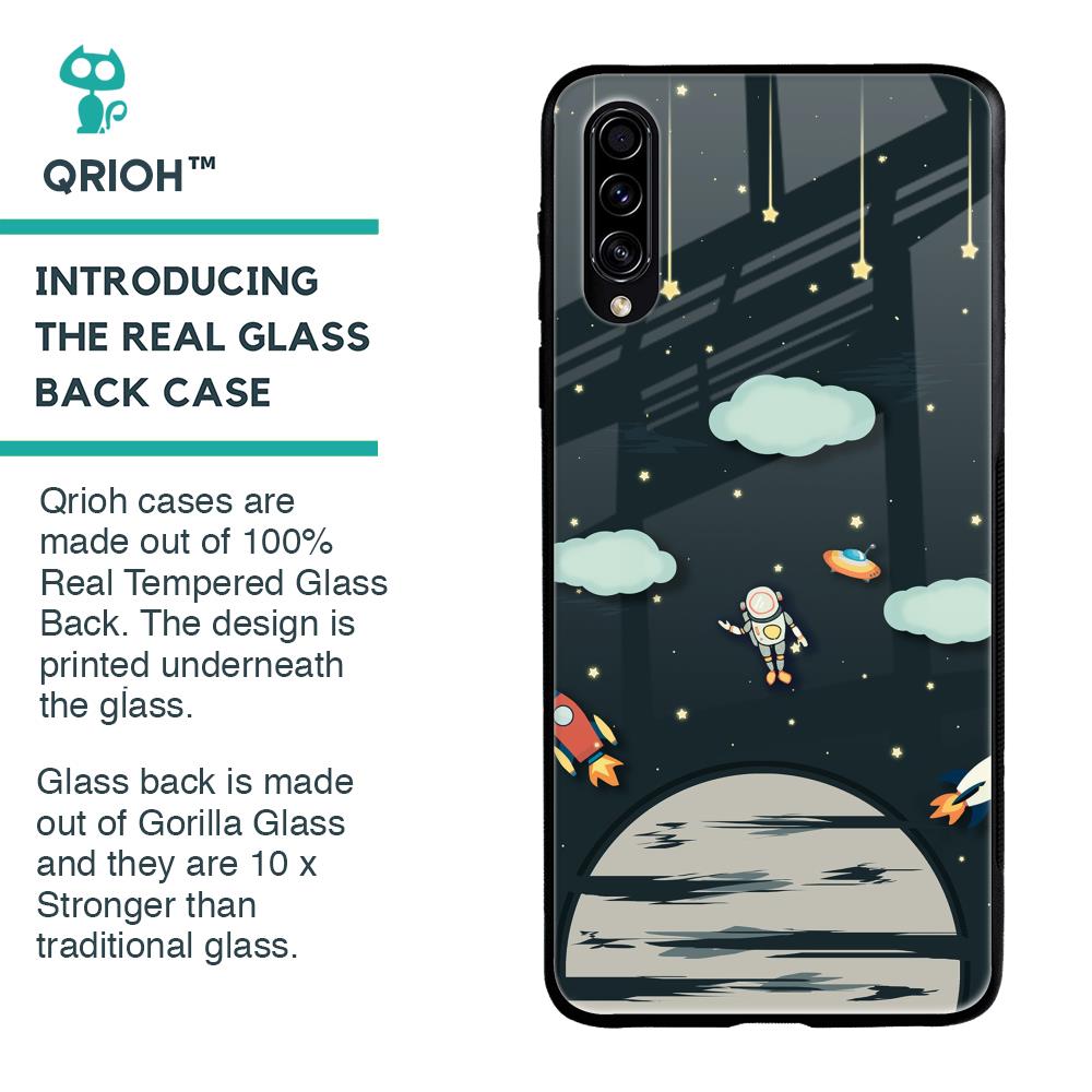 Astronaut Dream Glass Case For Samsung Galaxy A30s