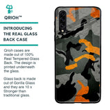 Camouflage Orange Glass Case For Samsung Galaxy A30s