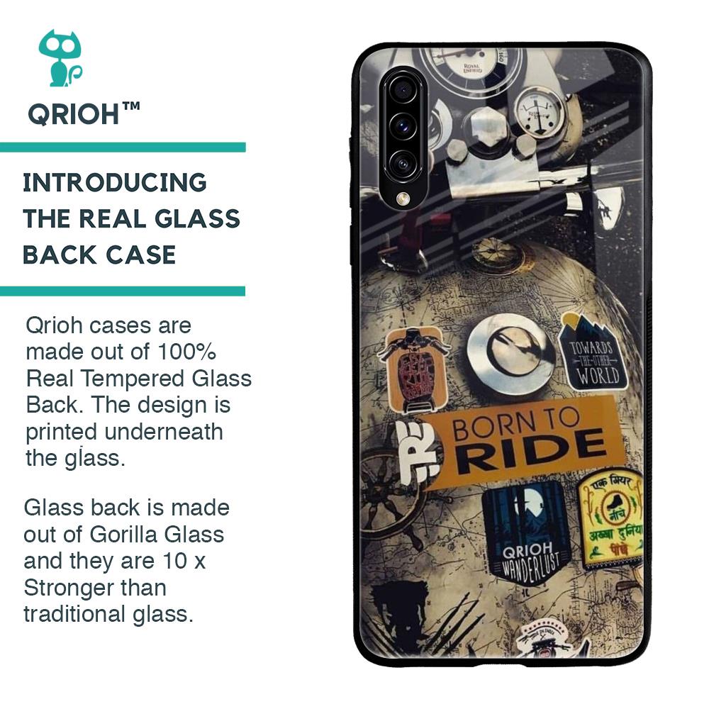 Ride Mode On Glass Case for Samsung Galaxy A30s