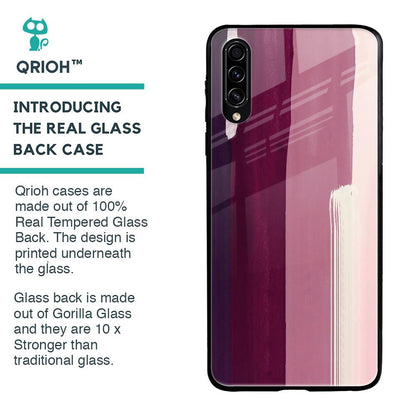 Brush Stroke Art Glass Case for Samsung Galaxy A30s