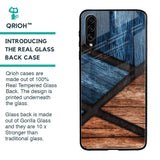 Wooden Tiles Glass Case for Samsung Galaxy A30s