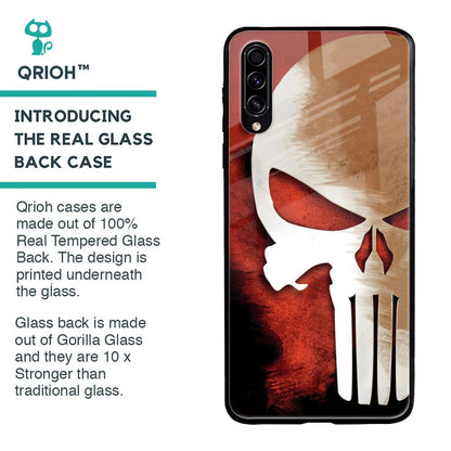 Red Skull Glass Case for Samsung Galaxy A30s
