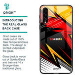 Race Jersey Pattern Glass Case For Samsung Galaxy A30s