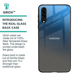 Blue Grey Ombre Glass Case for Samsung Galaxy A30s