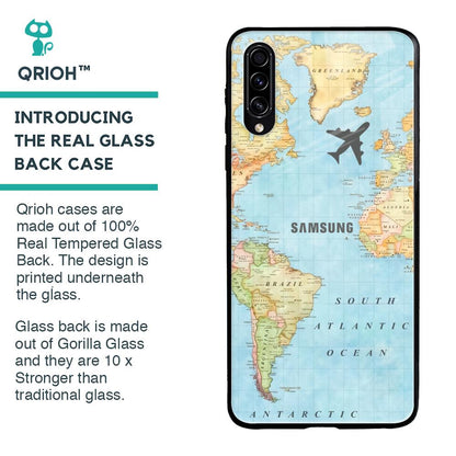 Fly Around The World Glass Case for Samsung Galaxy A30s