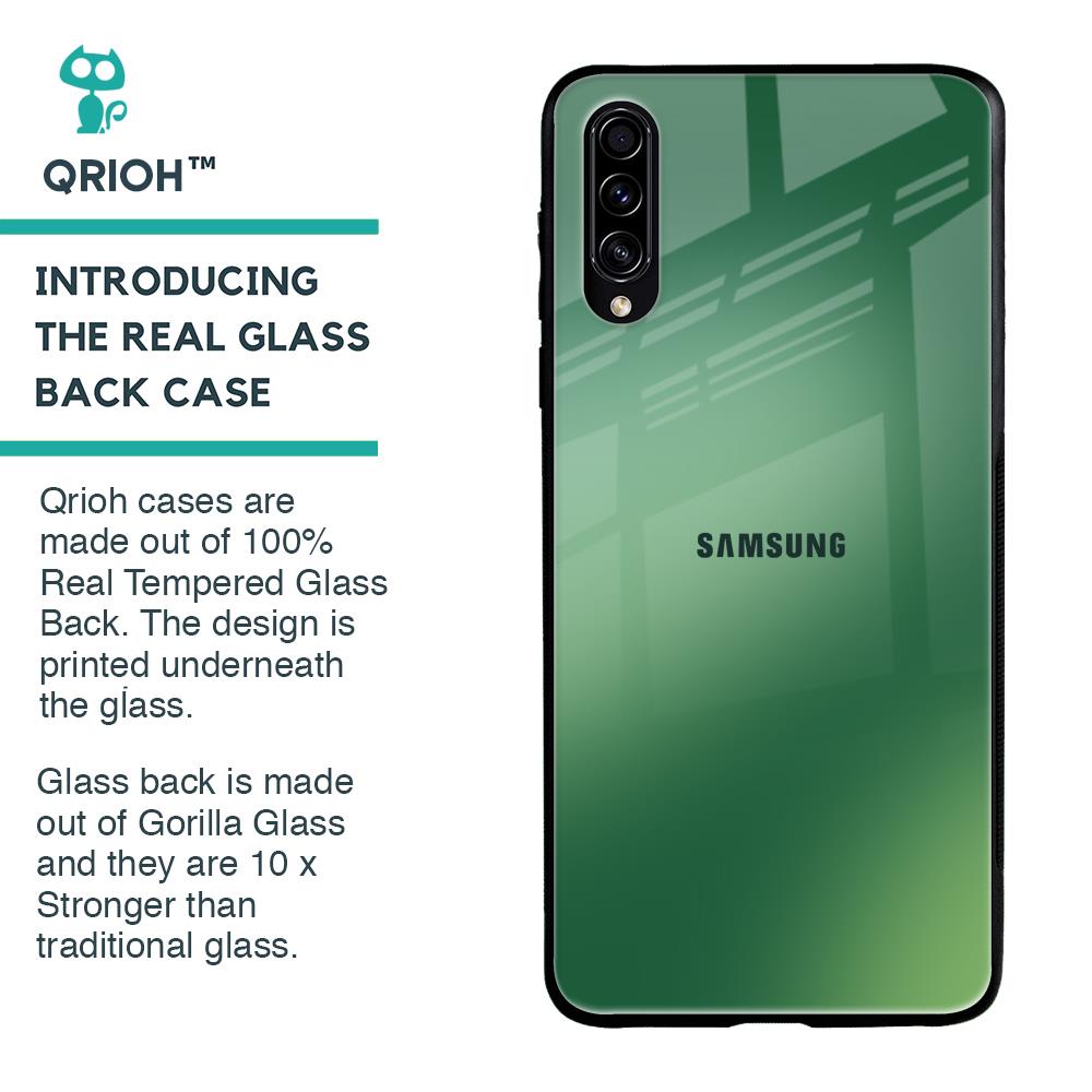 Green Grunge Texture Glass Case for Samsung Galaxy A30s