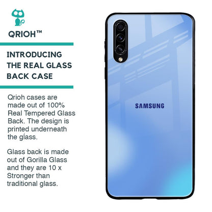 Vibrant Blue Texture Glass Case for Samsung Galaxy A30s