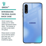 Vibrant Blue Texture Glass Case for Samsung Galaxy A30s