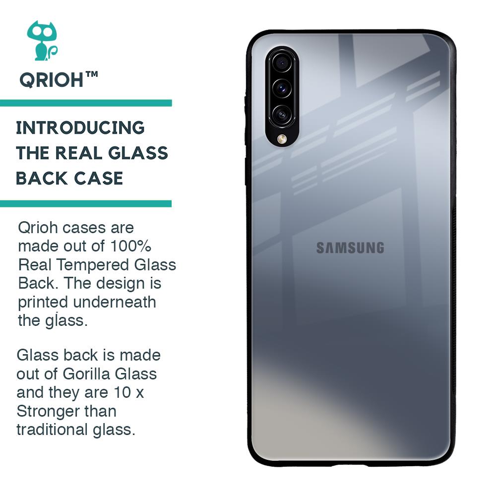 Space Grey Gradient Glass Case for Samsung Galaxy A30s