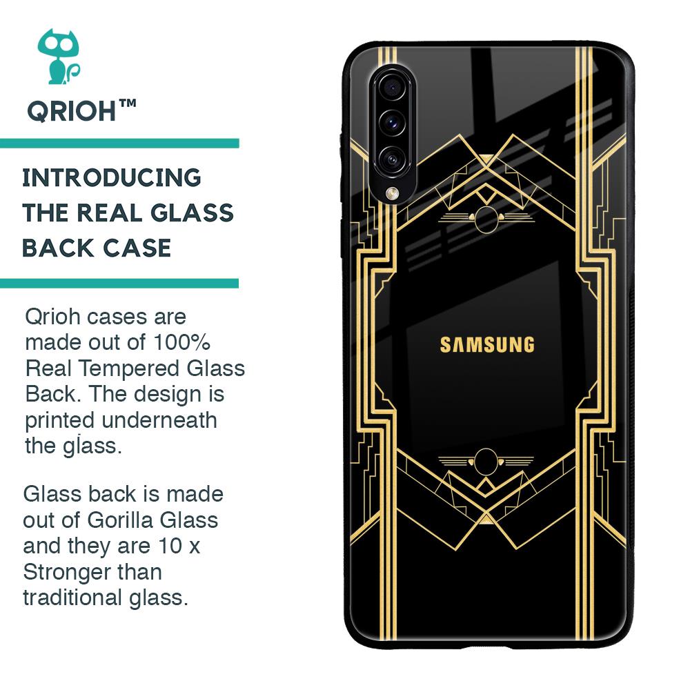 Sacred Logo Glass Case for Samsung Galaxy A30s
