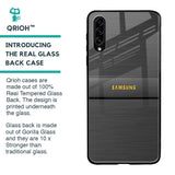 Grey Metallic Glass Case For Samsung Galaxy A30s