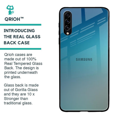 Sea Theme Gradient Glass Case for Samsung Galaxy A30s