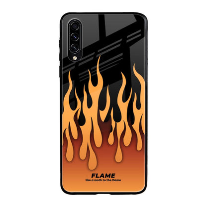 Fire Flame Samsung Galaxy A50s Glass Back Cover Online