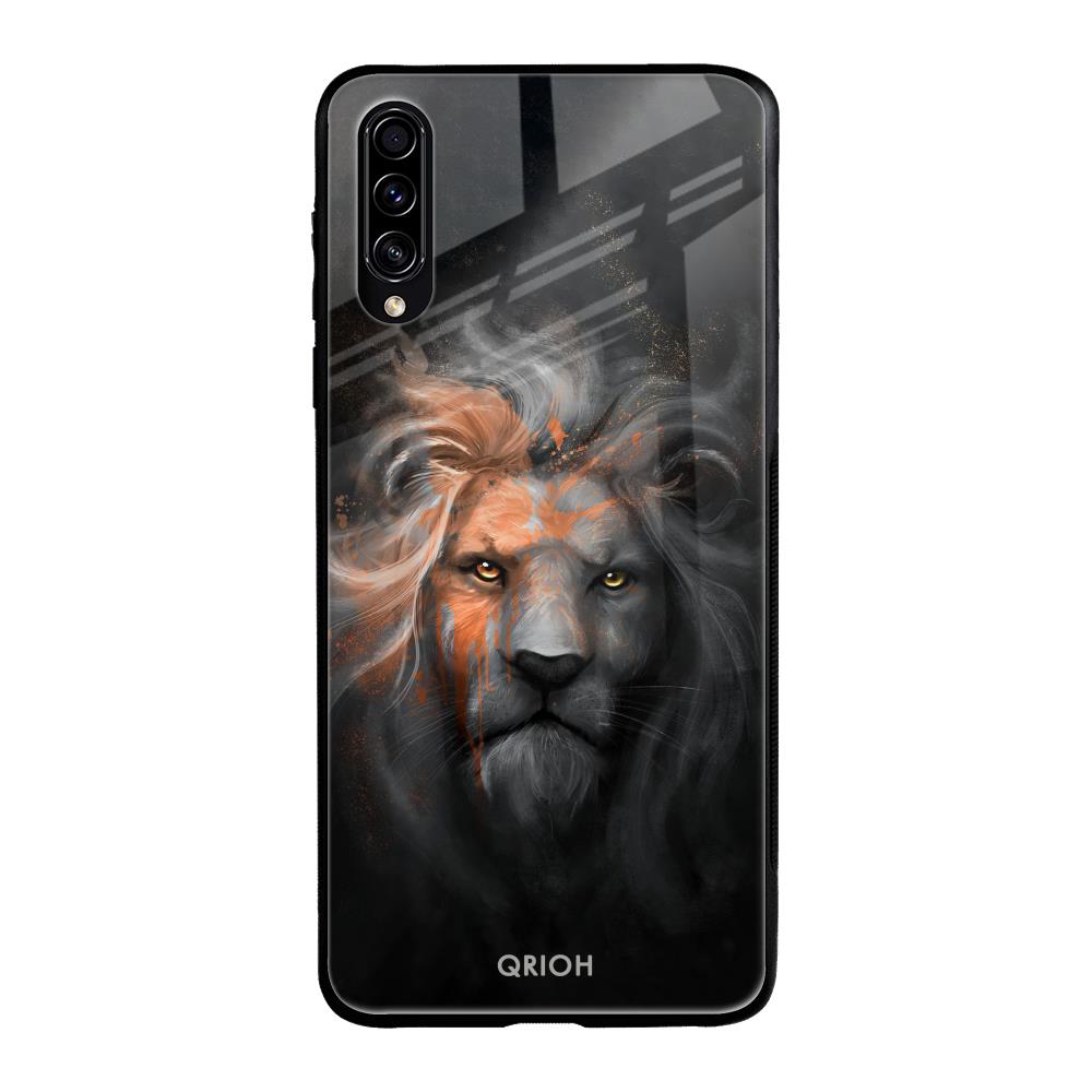 Devil Lion Samsung Galaxy A50s Glass Back Cover Online