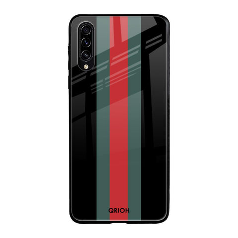 Vertical Stripes Samsung Galaxy A50s Glass Back Cover Online