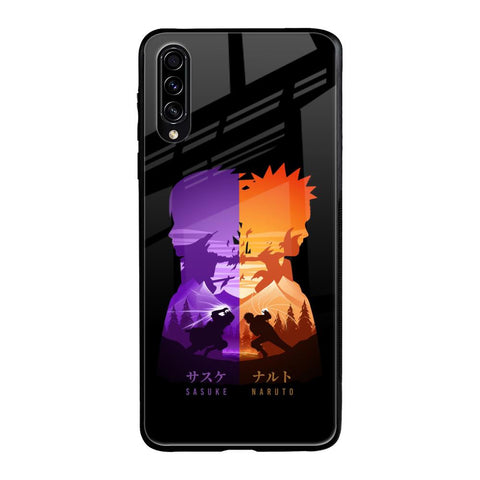 Minimalist Anime Samsung Galaxy A50s Glass Back Cover Online