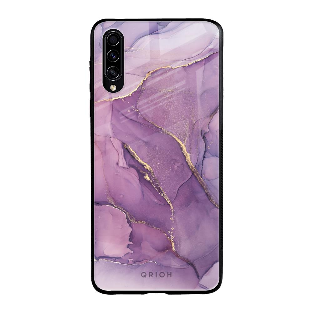 Purple Gold Marble Samsung Galaxy A50s Glass Back Cover Online