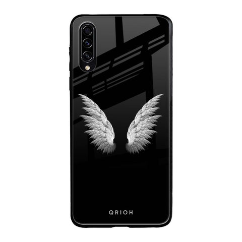 White Angel Wings Samsung Galaxy A50s Glass Back Cover Online